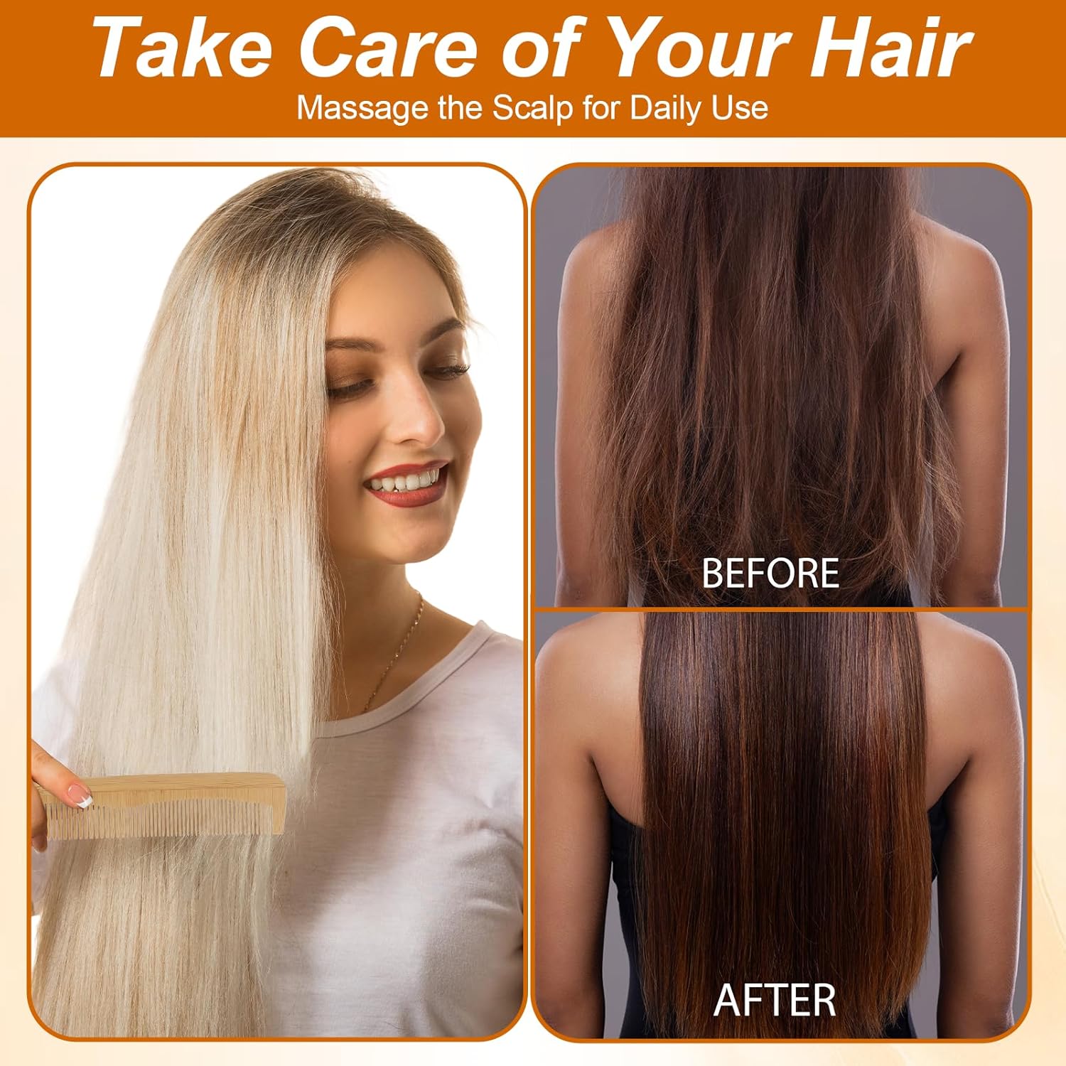 Sandalwood Hair Combs