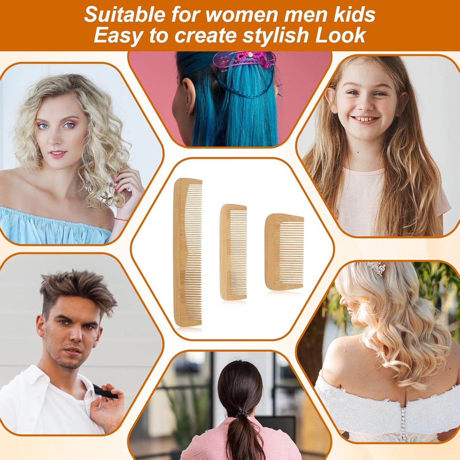Sandalwood Hair Combs