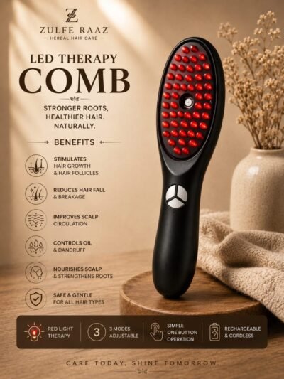 Zulfe Raaz LED Therapy Comb