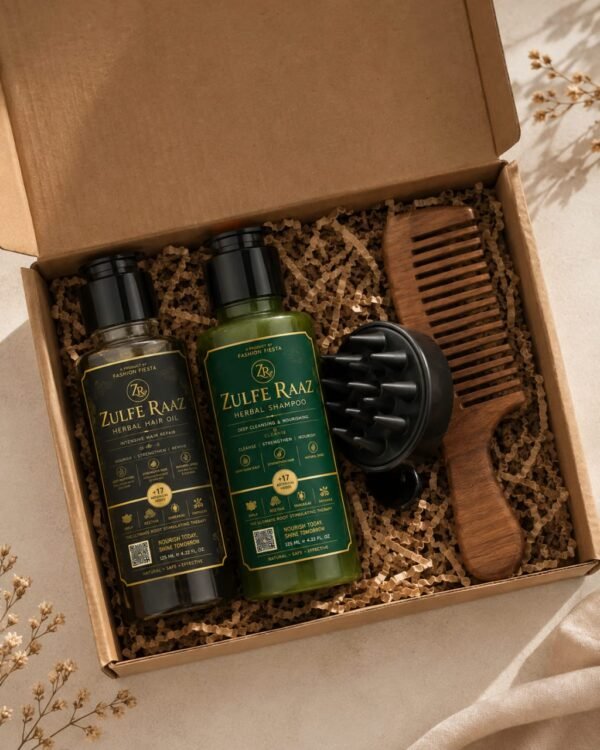 Zulfe Raaz Hair Care Deal – 4-in-1 Complete Set